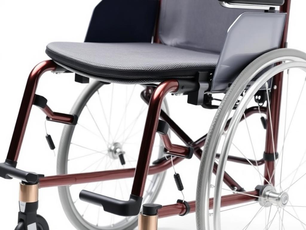 Manual wheelchair with cushioned seating system